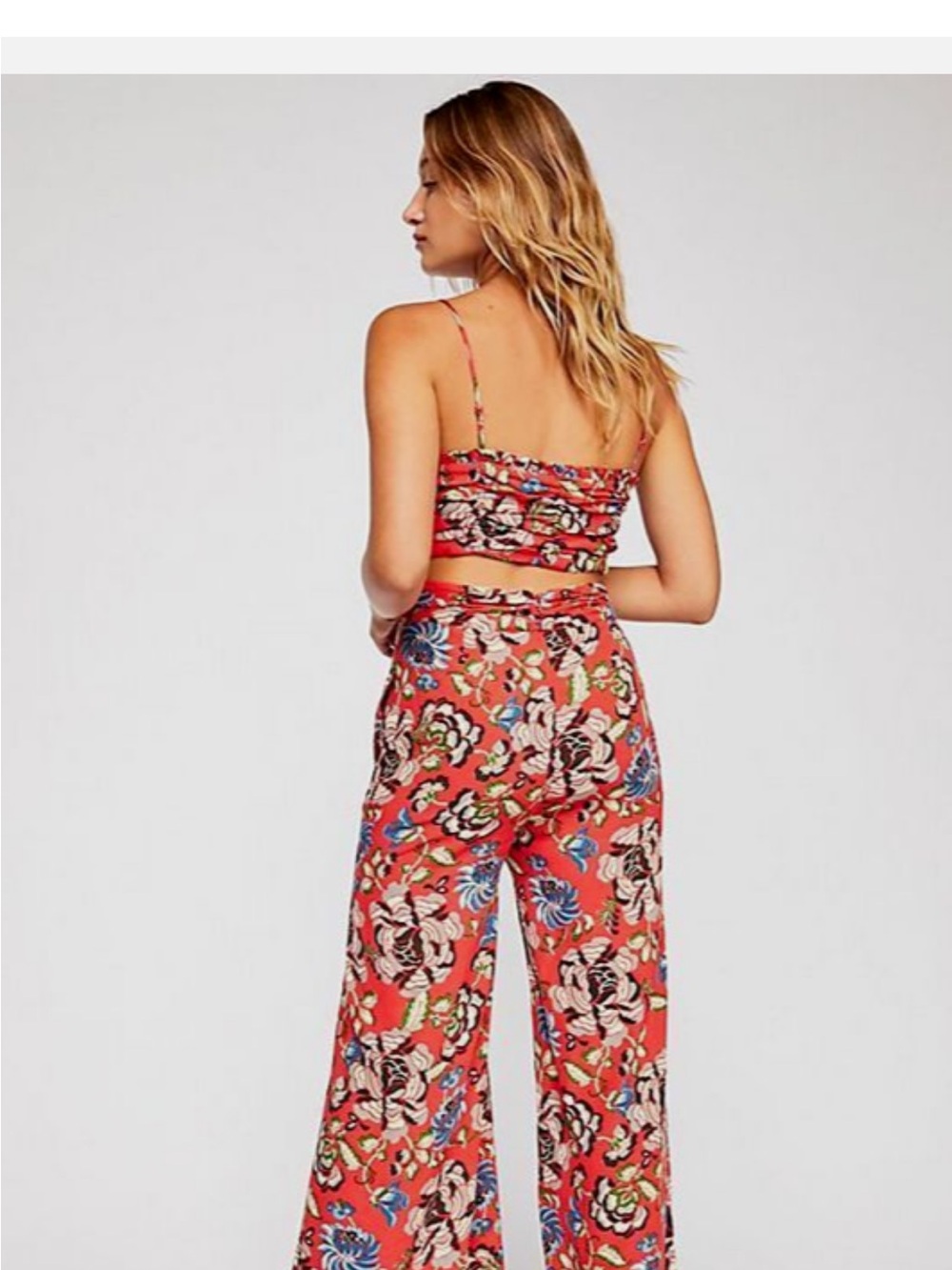 Free people crop top and pants set - Picture 3 of 6